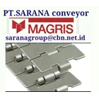 MAGRIS TABLETOP CHAIN PT SARANA CONVEYOR MAGRIS CHAIN STEEL & PLASTIC CHAINS STOCK JAKARTA 2