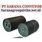 DRUM PULLEY RUBBER HEAVY DUTY PT SARANA CONVEYORS PULLEY 1