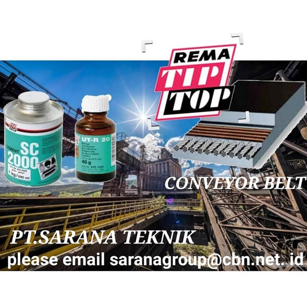 REMA TIP TOP ADHESIVE SC 2000 PT SARANA TEKNIK FOR CONVEYOR BELT NYLON and pvc